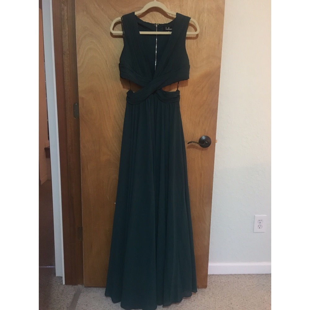 Lulu’s Green Side Cut Out Dress